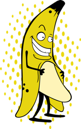 Принт Мужская футболка Бананчик - Moda Print