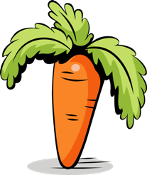 Принт Чашка двухцветная Морковка - Moda Print