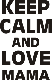    Keep calm and love  - Moda Print