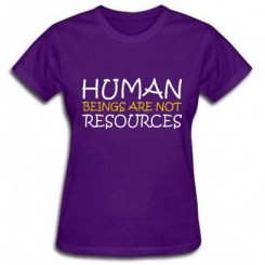   Human beings are not resources - Moda Print