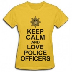   Keep calm, and love police - Moda Print